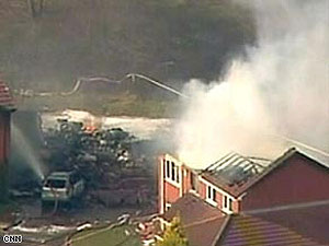 Plane crashes into homes in southern England